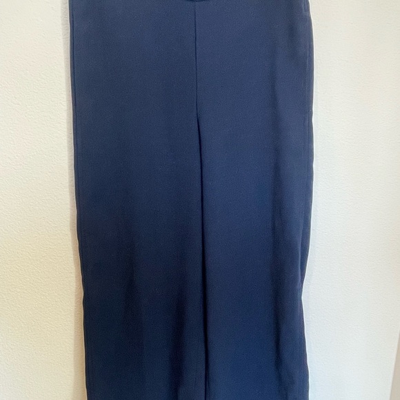 Madewell Tall Huston Pull-On Crop Pants in Dark Blue and Size Small - Picture 6 of 13